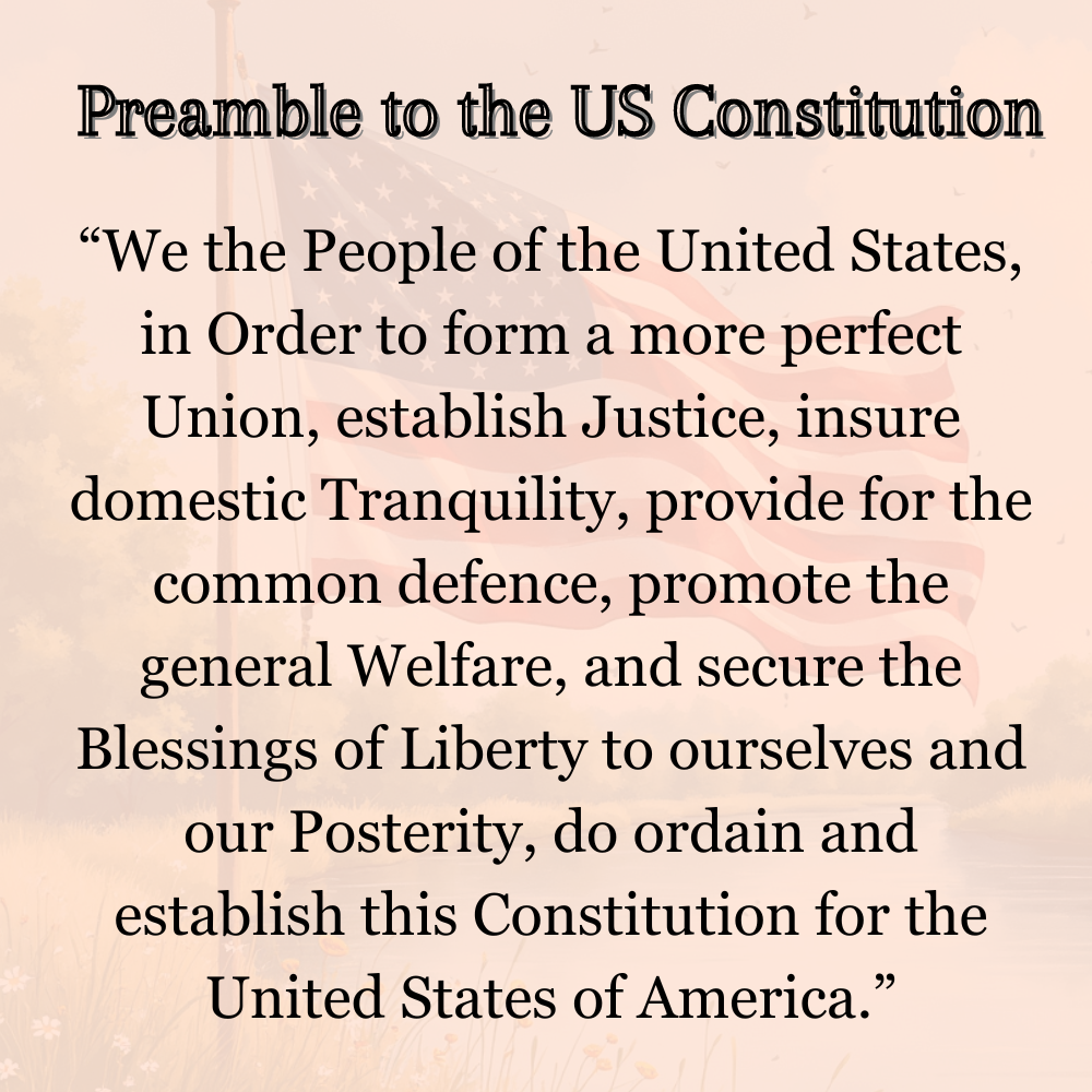 US constitution Preamble