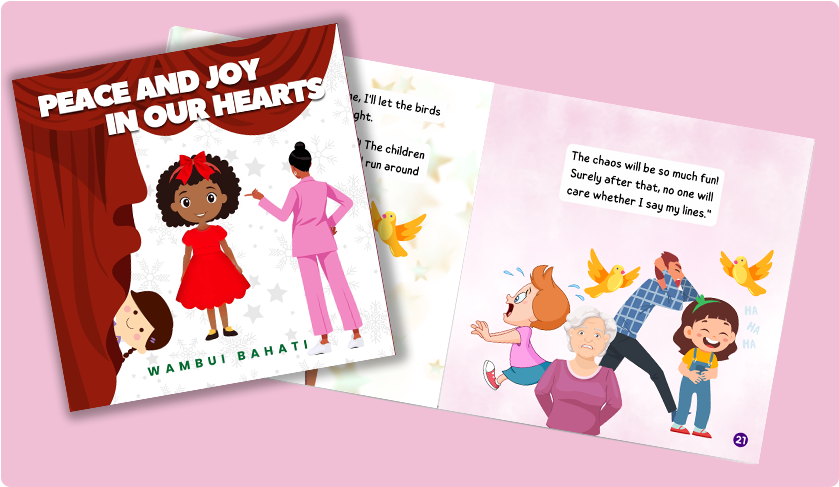 Peace and Joy in Our Hearts Book with 2 Pages