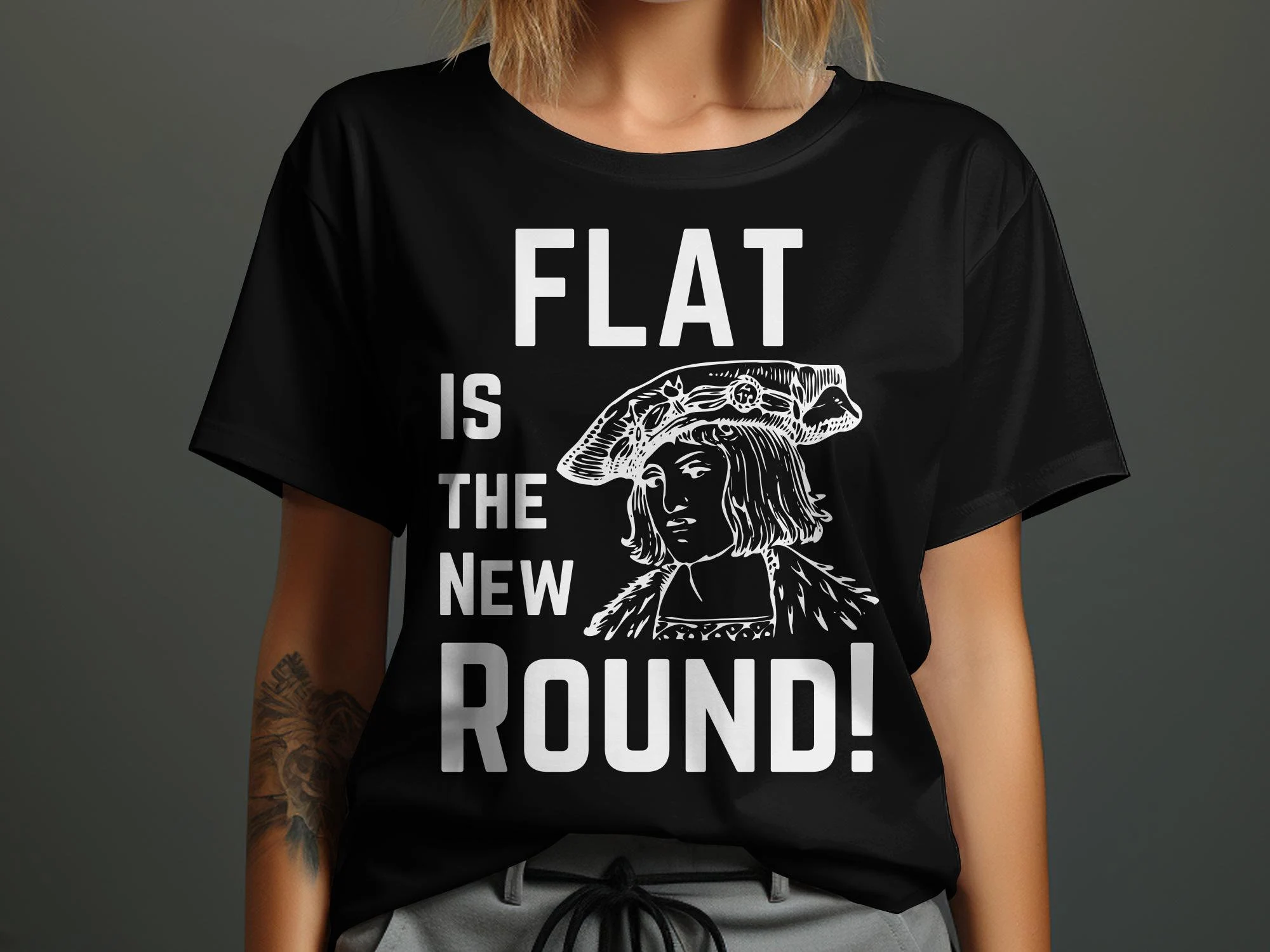 Flat is the new round shirt